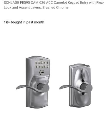 Picture of Schlage front door smart lock