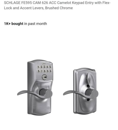 Picture of Schlage front door smart lock